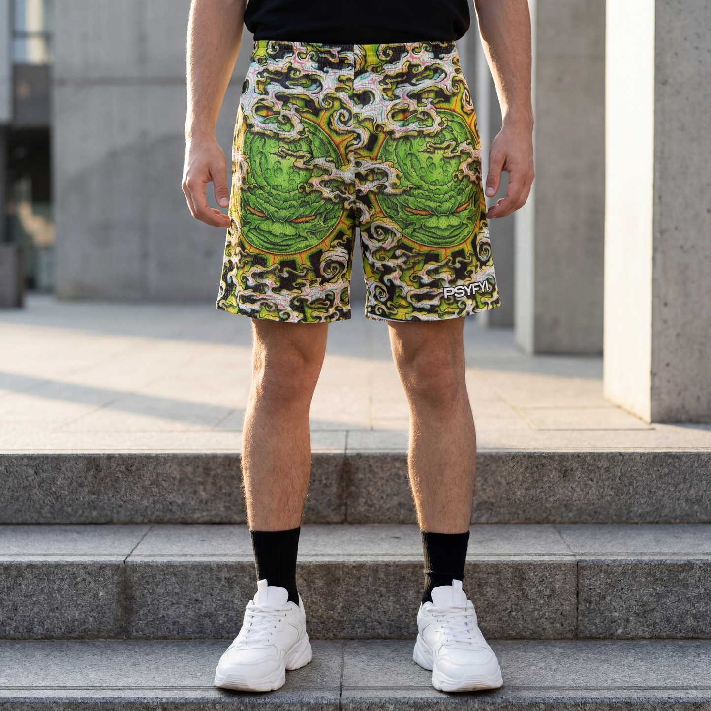 Green Nebula Mesh Shorts