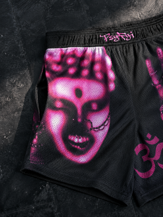 Om Frequency Mesh Shorts