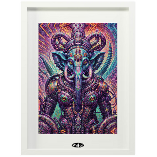 GaneshaTech by Nuwan Shilpa Framed Poster