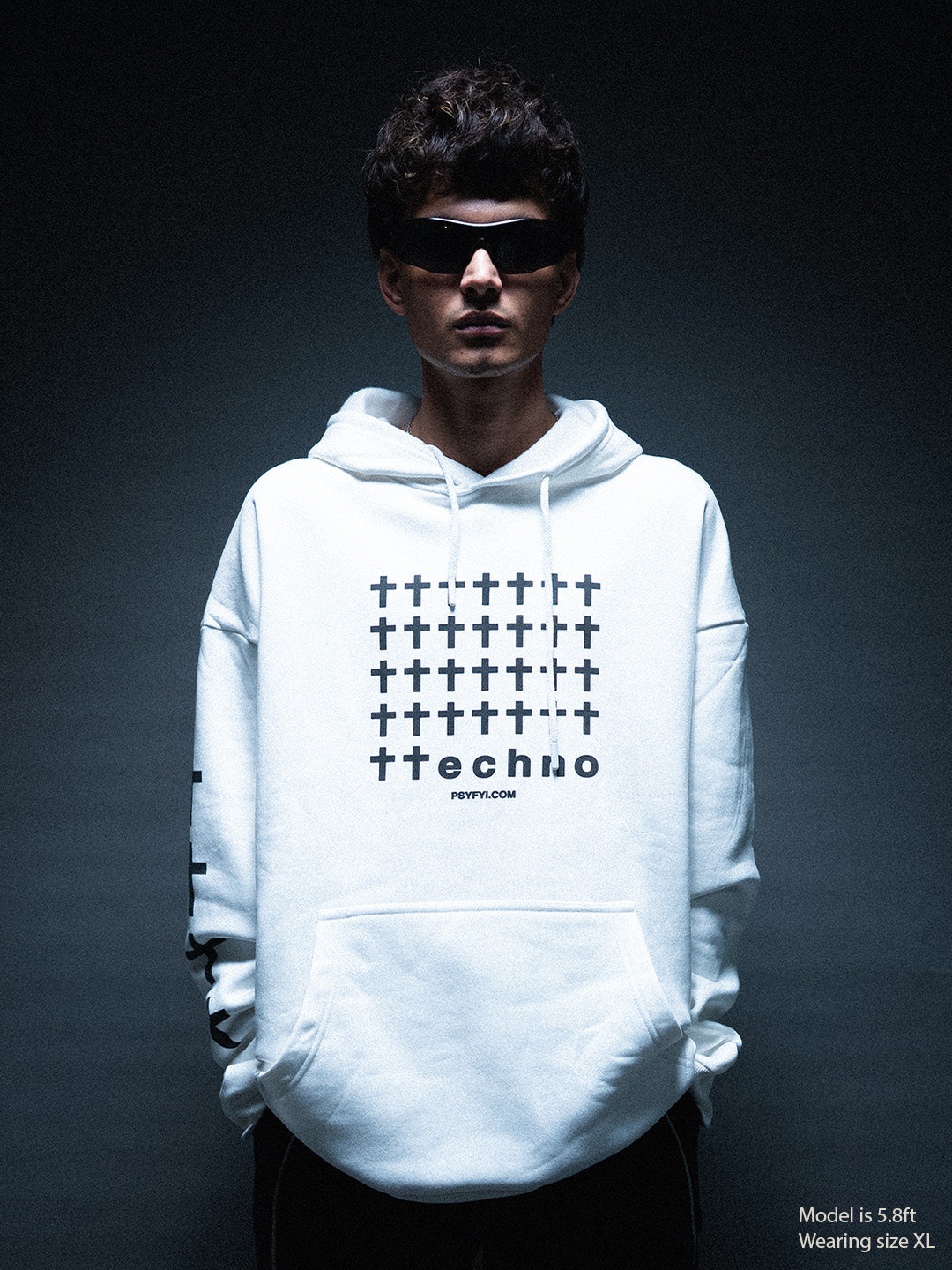 Techno Cross Hoodie