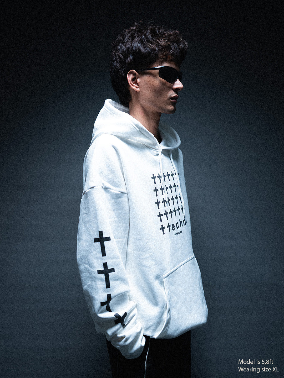 Techno Cross Hoodie