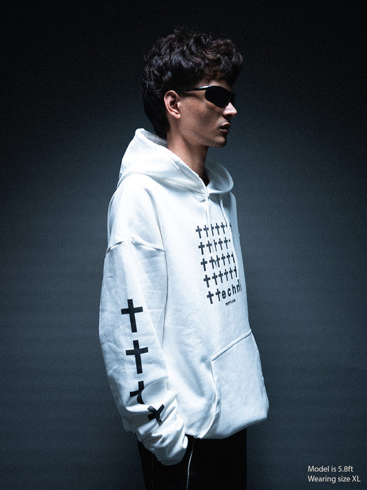 Techno Cross Hoodie