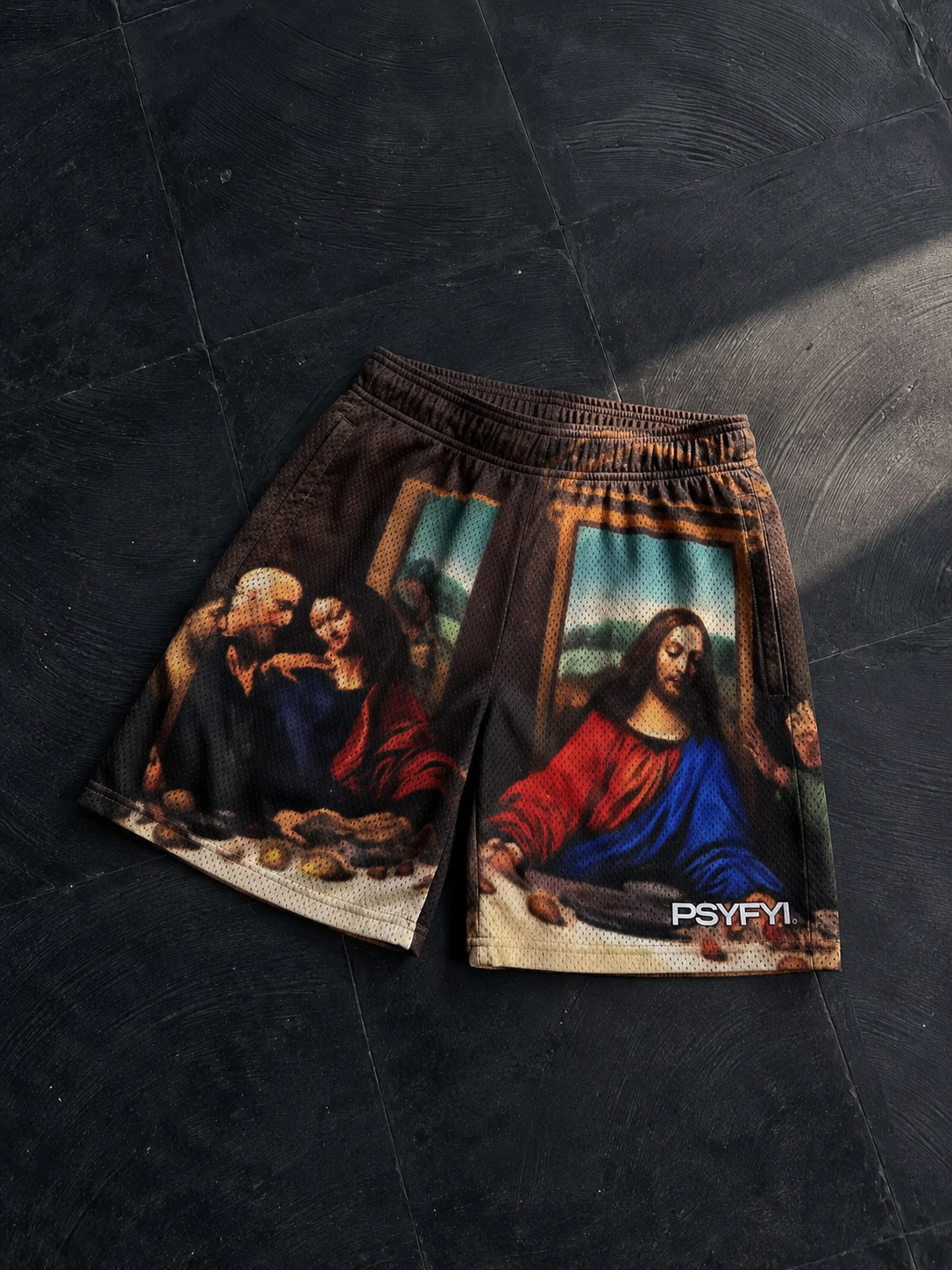 Last Supper Mesh Shorts