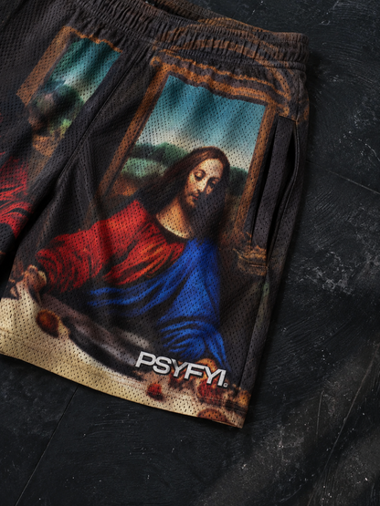 Last Supper Mesh Shorts