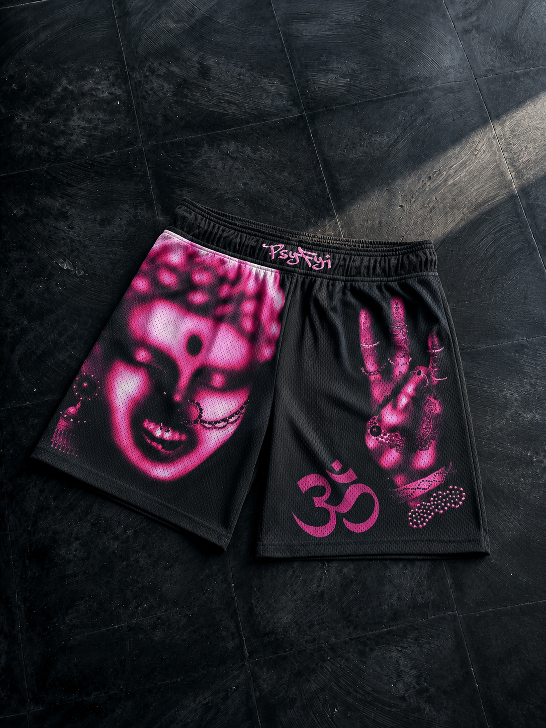 Om Frequency Mesh Shorts
