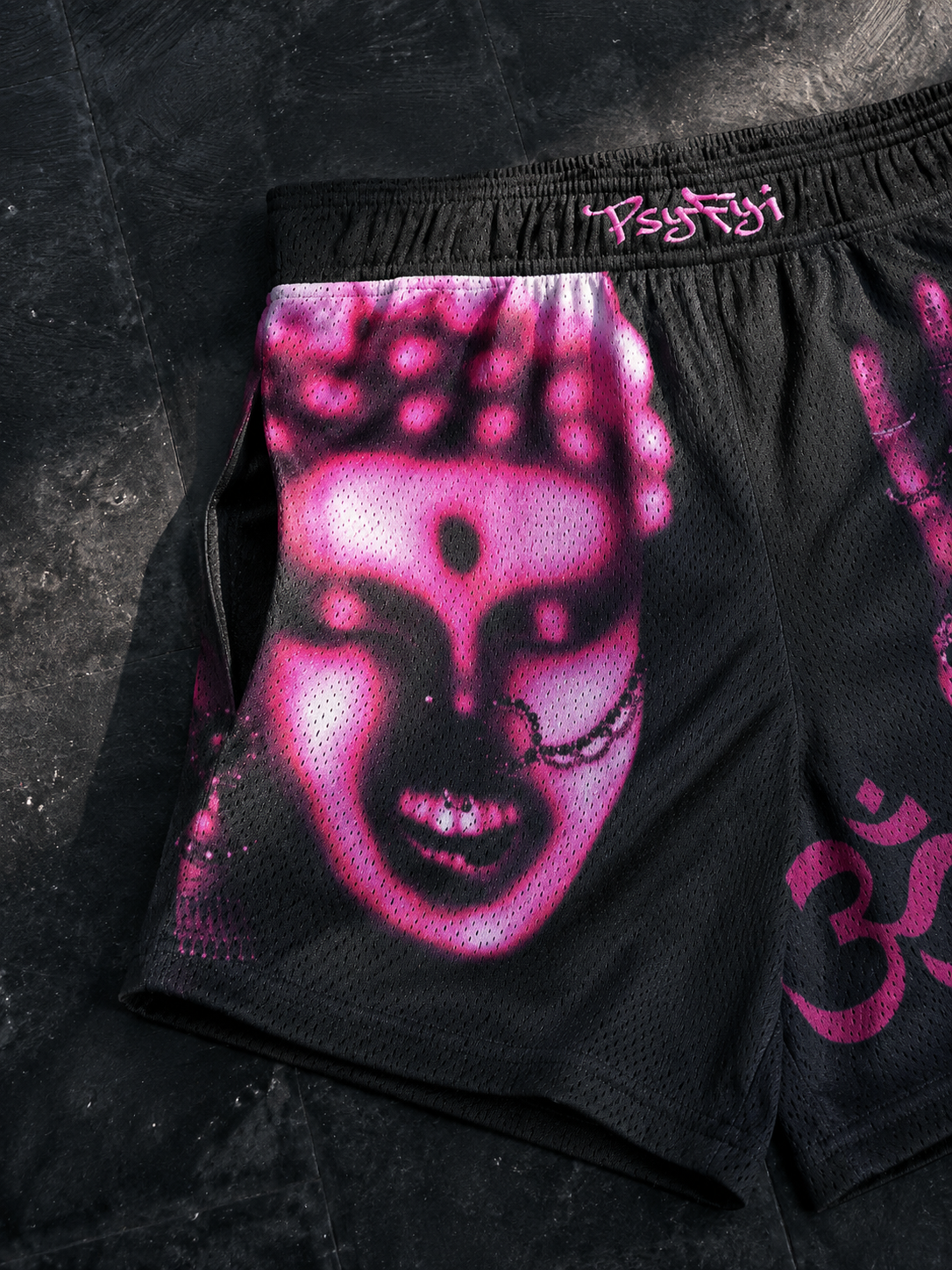 Om Frequency Mesh Shorts