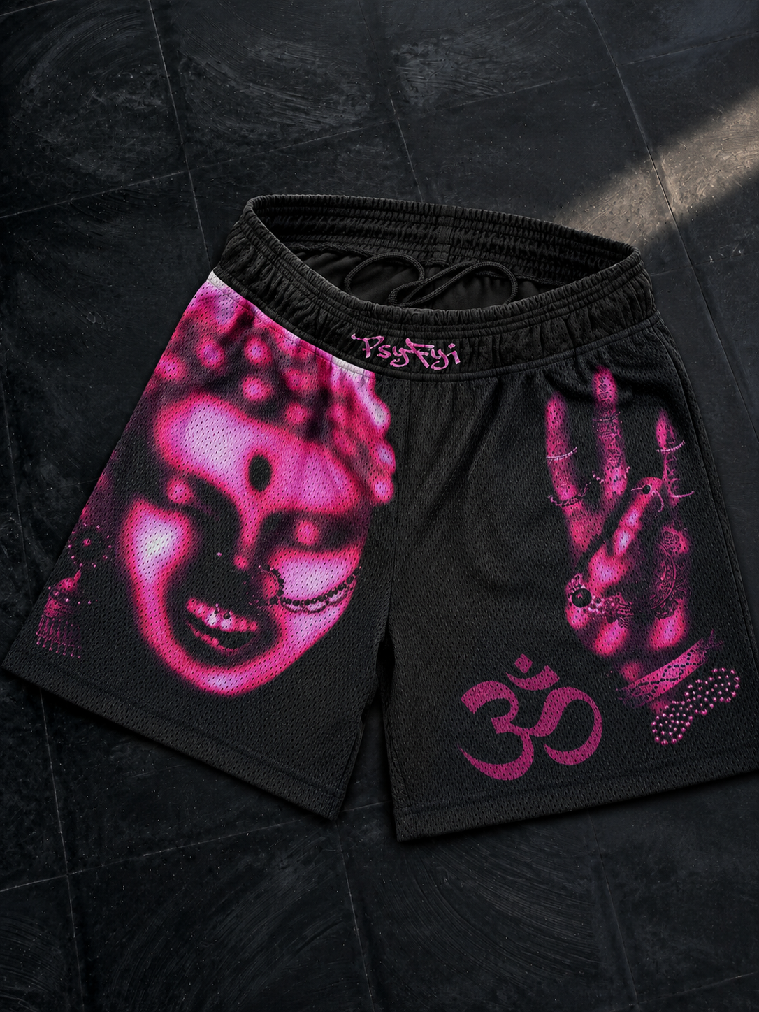 Om Frequency Mesh Shorts