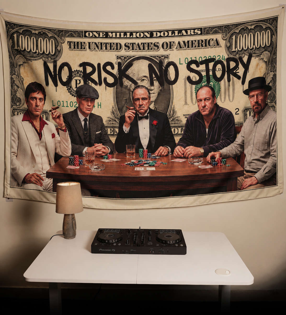 No Risk No Story XL Flag