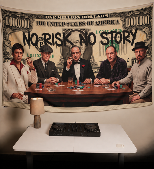 No Risk No Story XL Flag