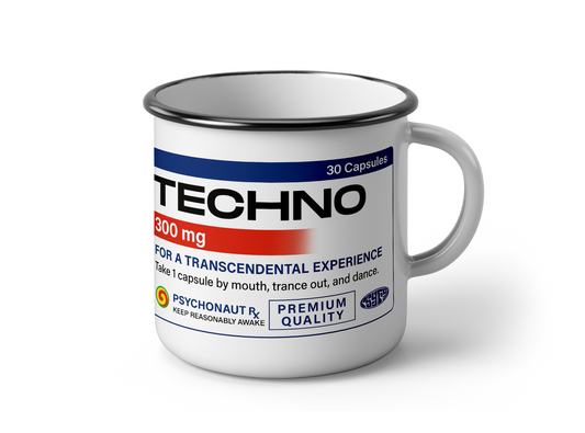 Techno Enamel Mug