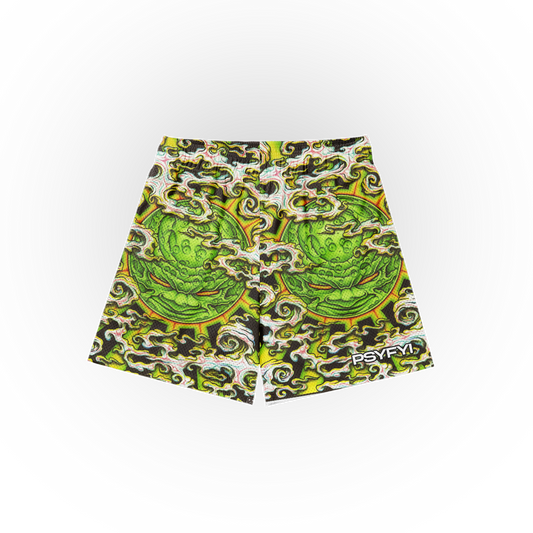 Green Nebula Mesh Shorts