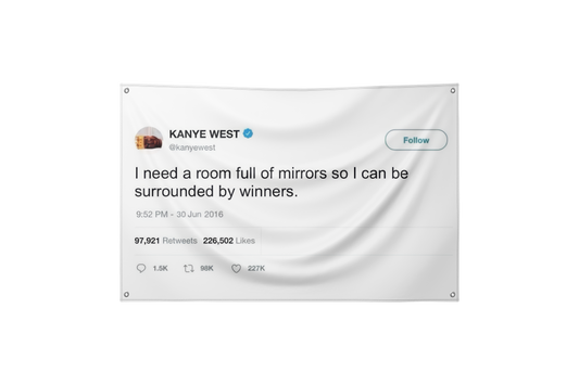 Kanye Tweet Flag
