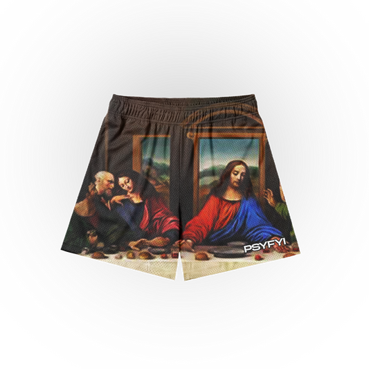 Last Supper Mesh Shorts